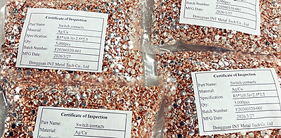 Vakaa toimitus hopeakoskettimille AgCu Bimetaaliniiteille